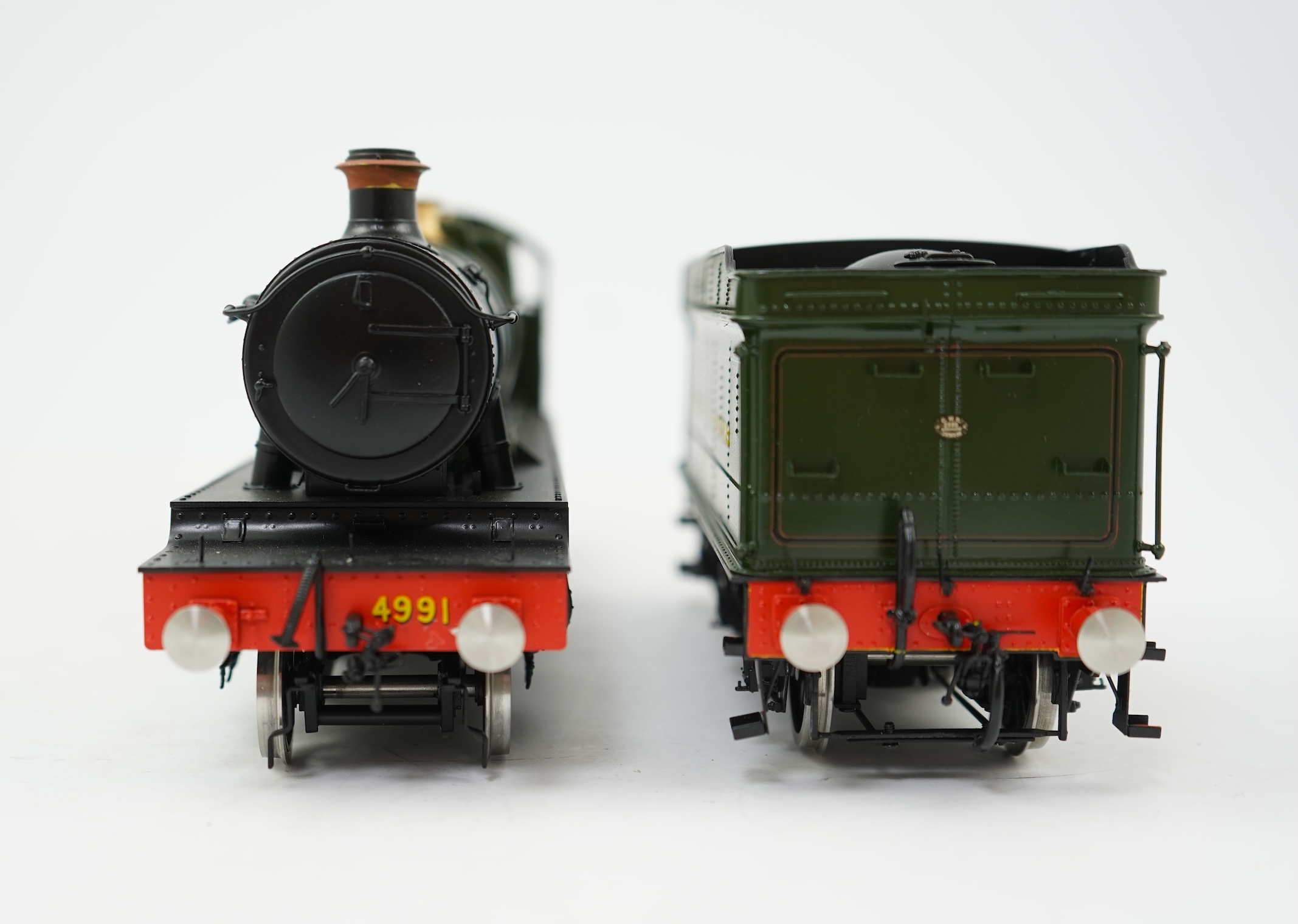 An 0 Gauge Made by Sancheng, China, model of GWR Hall Class, Cobham Hall 4991, 4-6-0 tender locomotive, powered for two rail operation.